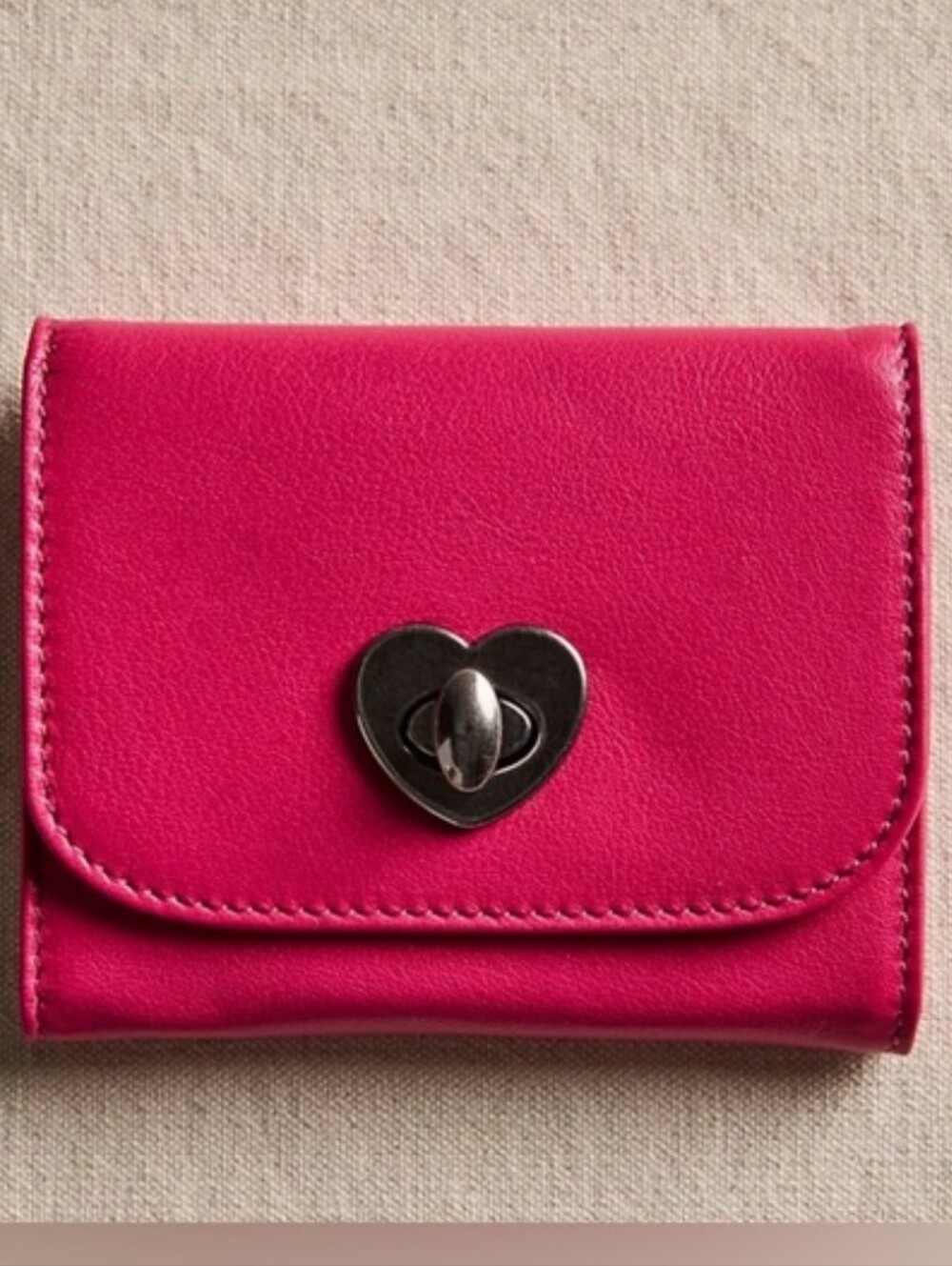 NWT Free People Lock It Up Leather Compact Wallet